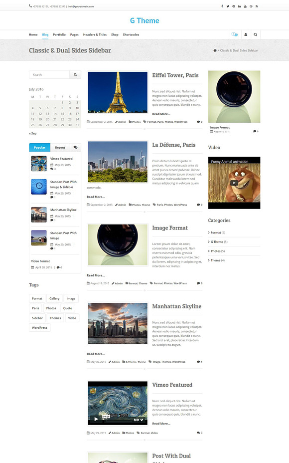 G Theme - Multi-purpose WP Theme in WordPress Commerce Themes - product preview 9