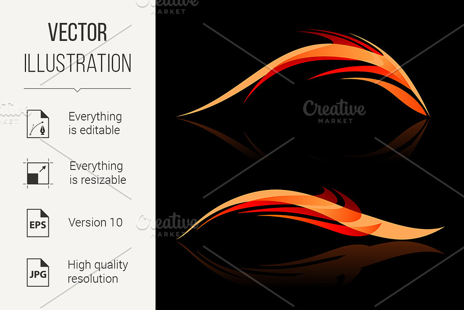 Smooth abstract forms on black in Graphics - product preview 8