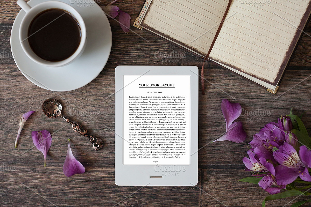 E-book Reader,MockUp in Mobile & Web Mockups - product preview 8