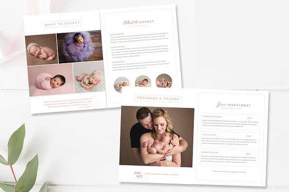 Newborn Photography Magazine 18-Page in Magazine Templates - product preview 1