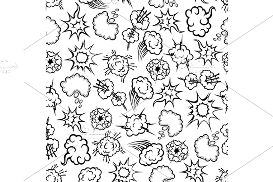 Seamless comics pattern in Patterns - product preview 8