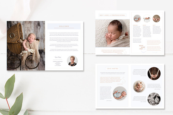 Newborn Photography Magazine 18-Page in Magazine Templates - product preview 2