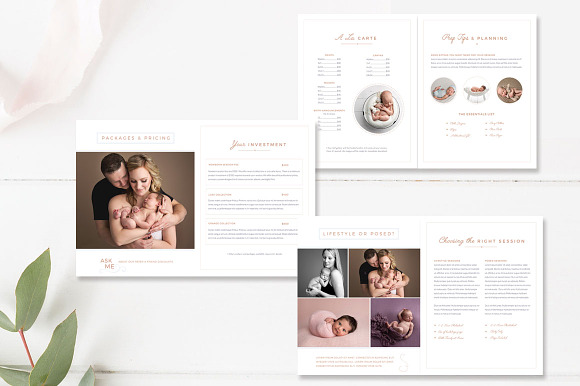 Newborn Photography Magazine 18-Page in Magazine Templates - product preview 3