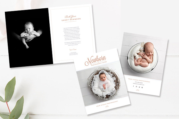 Newborn Photography Magazine 18-Page in Magazine Templates - product preview 4