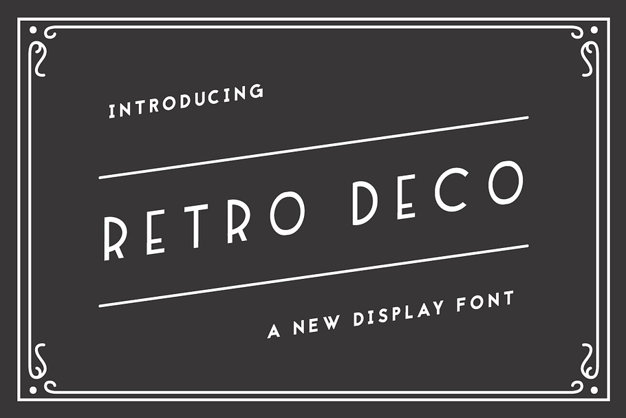 Retro Deco in Art Deco Fonts - product preview 8