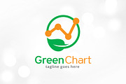 Green Chart Logo Template 