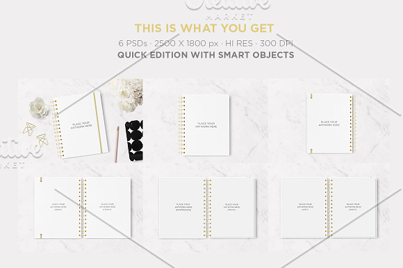 Planner & Agenda 7x9" Mockup in Product Mockups - product preview 1