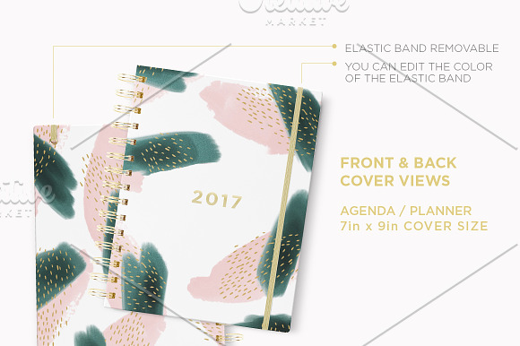 Planner & Agenda 7x9" Mockup in Product Mockups - product preview 4
