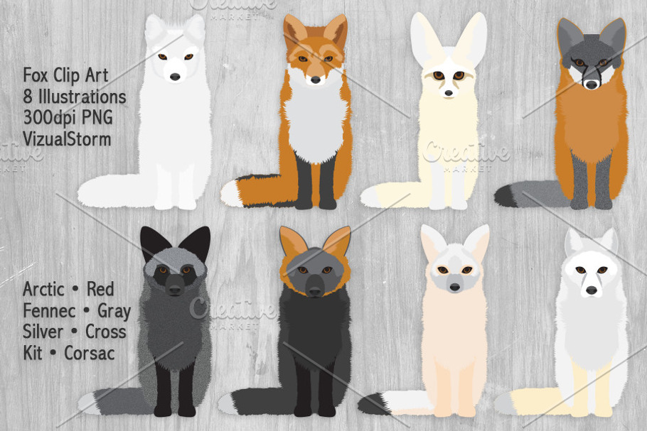 Fox Illustrations - Woodland Animals