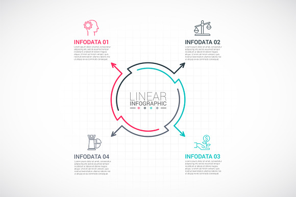 Line flat elements for infographic_9 in PowerPoint Templates - product preview 4