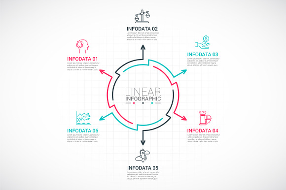 Line flat elements for infographic_9 in PowerPoint Templates - product preview 6