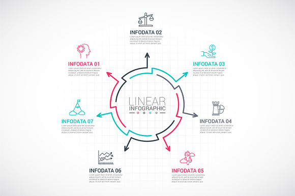 Line flat elements for infographic_9 in PowerPoint Templates - product preview 7