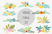 Vintage Floral Set