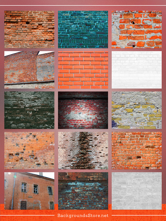 Brick Wall Textures Set in Textures - product preview 2