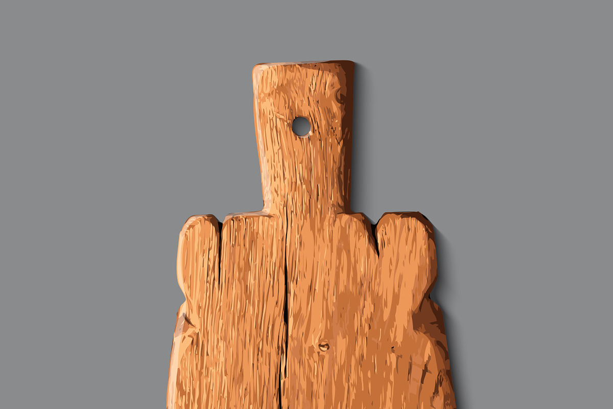 Realistic wooden cutting board, in Objects - product preview 8