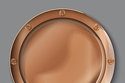 empty copper plate