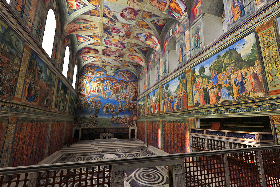 Sistine Chapel Interior Low Poly in Architecture - product preview 8