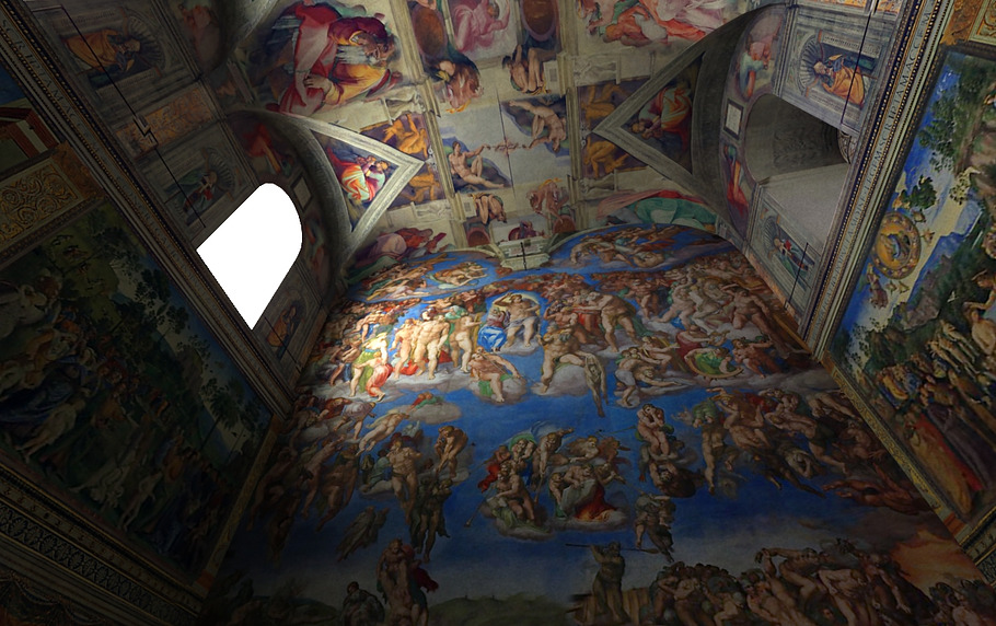 Sistine Chapel Interior Low Poly in Architecture - product preview 1