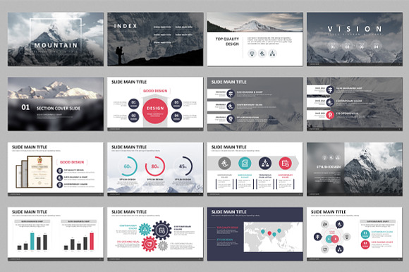 Mountain PPT in PowerPoint Templates - product preview 1