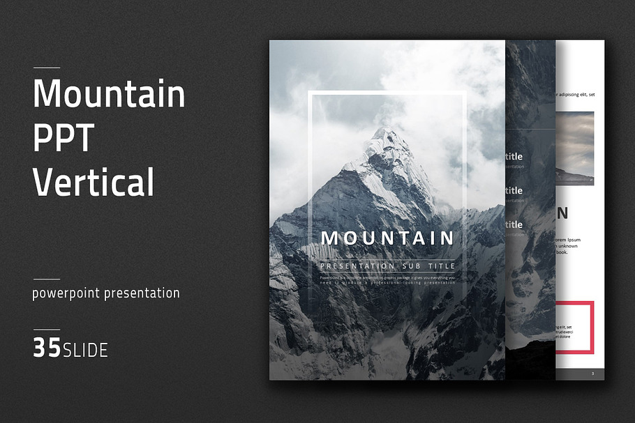 Mountain PPT Vertical in PowerPoint Templates - product preview 8