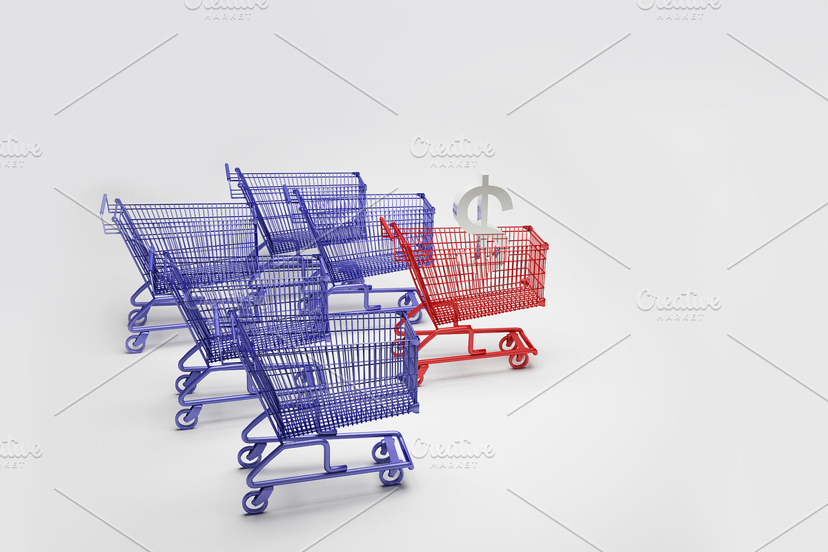 Shopping Cart for Business  in Illustrations - product preview 8