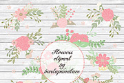Rustic flower clipart