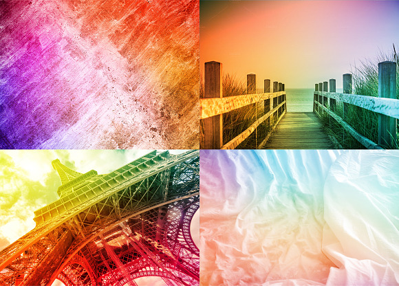 77 Ultra HD Blurred Rainbow Bg in Textures - product preview 7