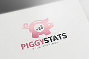 Piggy Stats Logo Template
