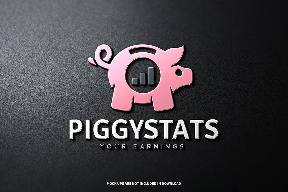 Piggy Stats Logo Template in Logo Templates - product preview 1