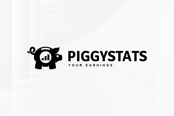 Piggy Stats Logo Template in Logo Templates - product preview 5