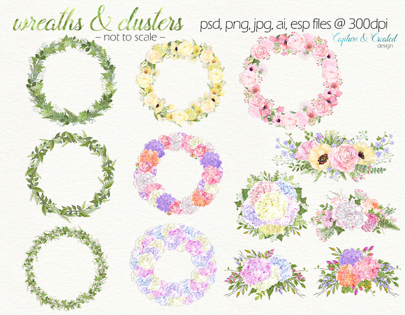 190 Floral & Leaves Bundle in Objects - product preview 3
