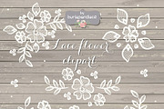 Rustic lace clipart
