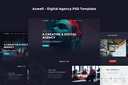 Axwell - Digital Agency PSD Template