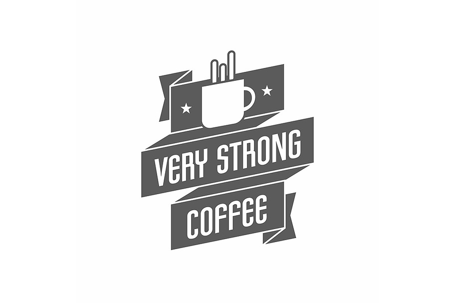 Retro vintage coffee logo