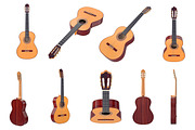 Acoustic guitar, set