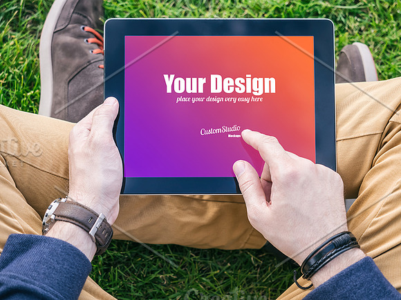 iPad Tablet PSD Mockup in Mobile & Web Mockups - product preview 1