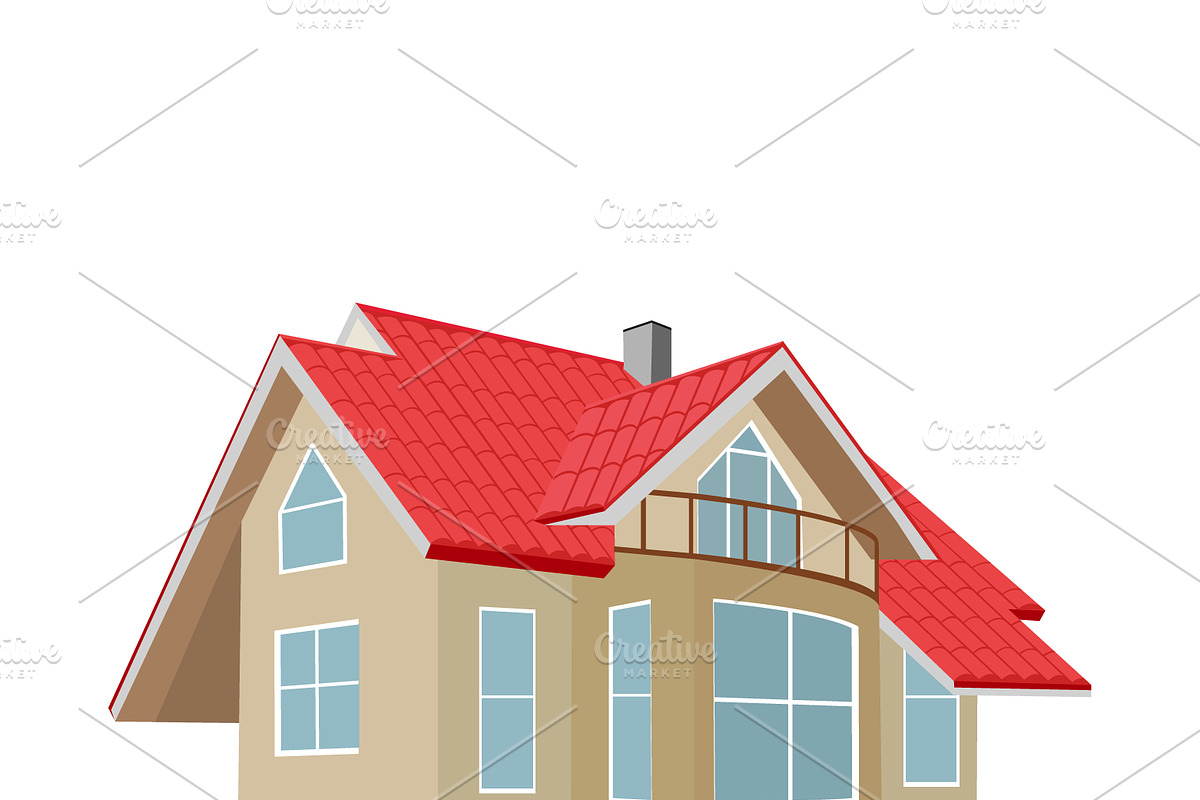 home, house, vector illustration in Illustrations - product preview 8