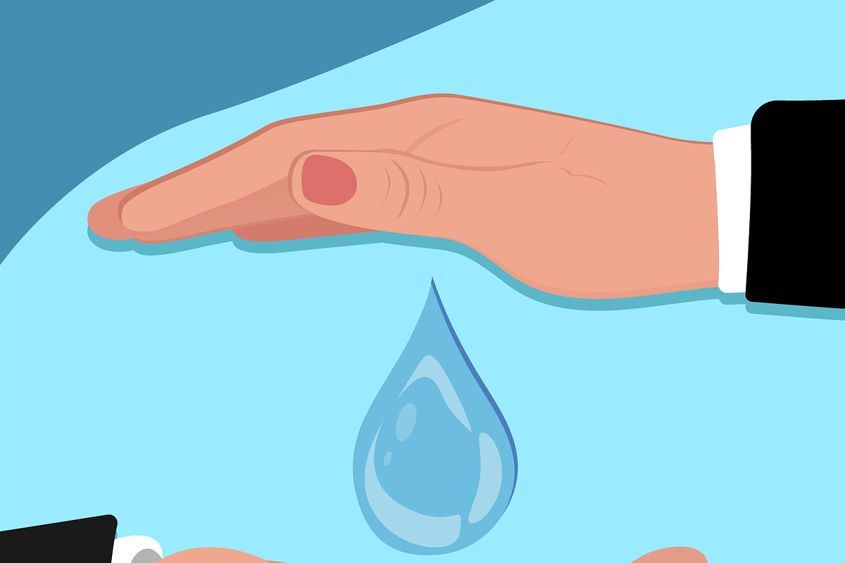 save water concept, template, banner in Illustrations - product preview 8