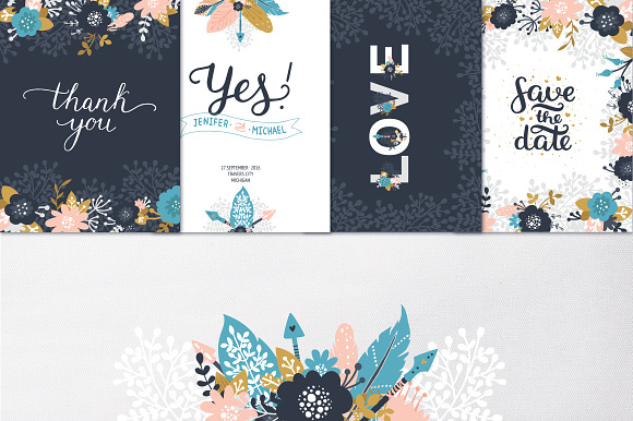 Boho Wedding Collection in Illustrations - product preview 7