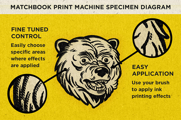 Matchbook Print Machine | PSD Pack in Photoshop Layer Styles - product preview 1
