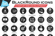 36 Start-up & development icons set