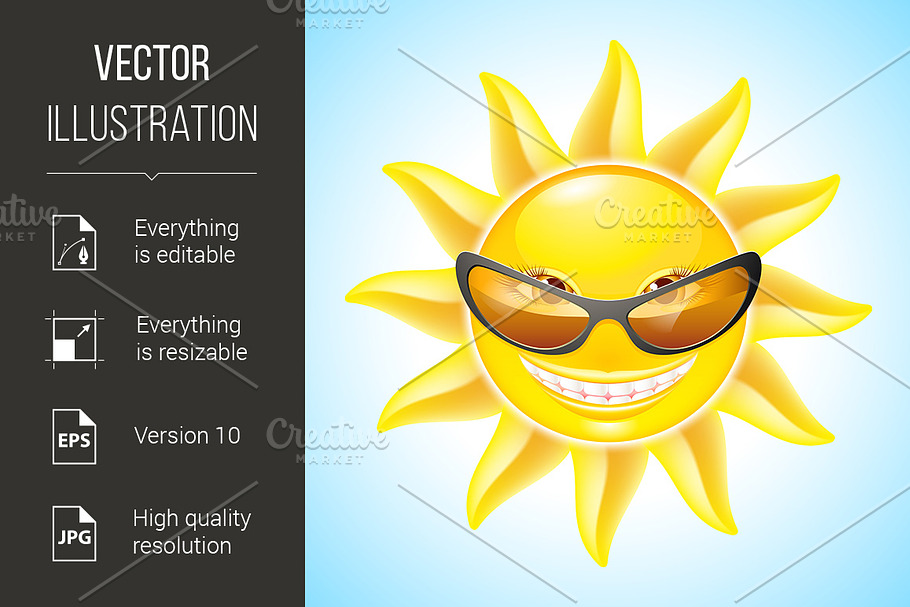 Cartoon Sun in Graphics - product preview 8