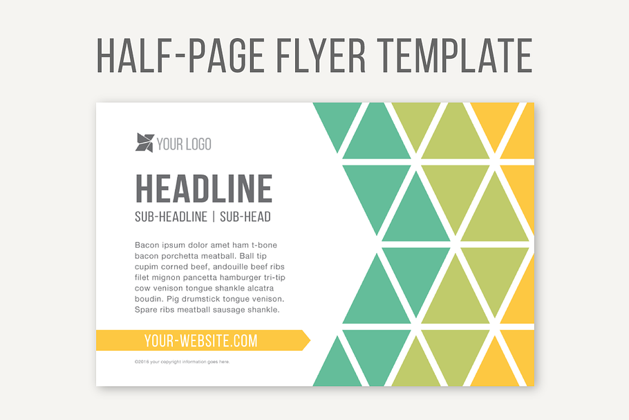 Half-Page Flyer Template in Templates - product preview 8