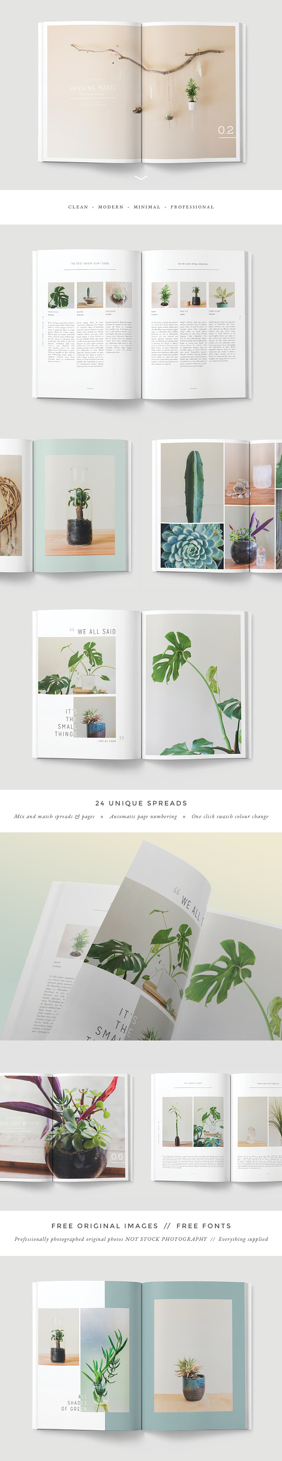NATURALIS Lookbook / Magazine in Magazine Templates - product preview 2
