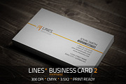 Lines Minimalist Business card 2