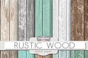Rustic wood teal
