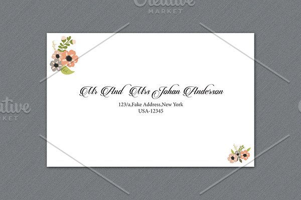 Wedding Envelope Template