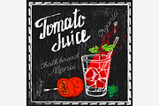 Tomato Juice Illustration
