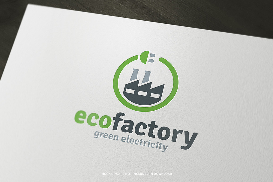 Eco Factory Logo Template