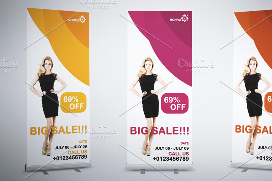 Monro Roll-Up Banner Template